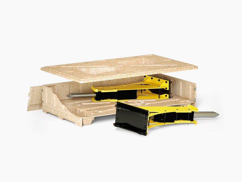 Innovative press wood boxes and palettes Bospal